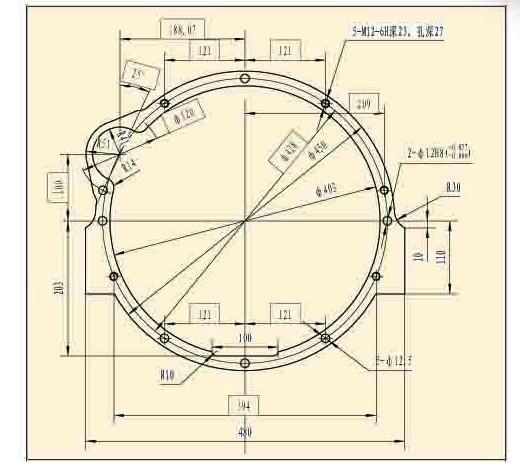 320二輪驅(qū)動(dòng)拖拉機(jī)底盤(pán)